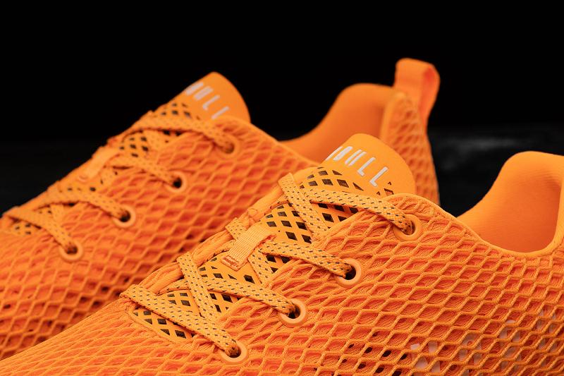 Nobull Neon Mesh Runner Men's Running Shoes Orange | USA Y1136X